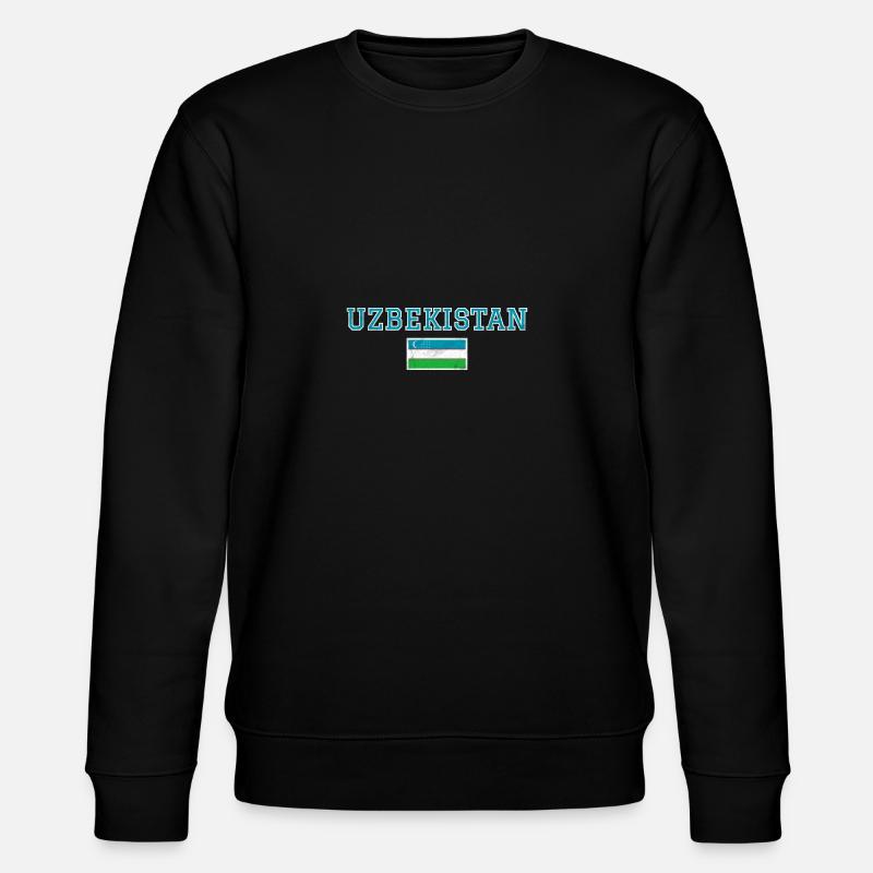 Usbekistan - Stanley/Stella Unisex Bio-Sweatshirt CHANGER  - Schwarz