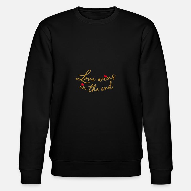 Die Liebe gewinnt schließlich - Stanley/Stella Unisex Bio-Sweatshirt CHANGER  - Schwarz