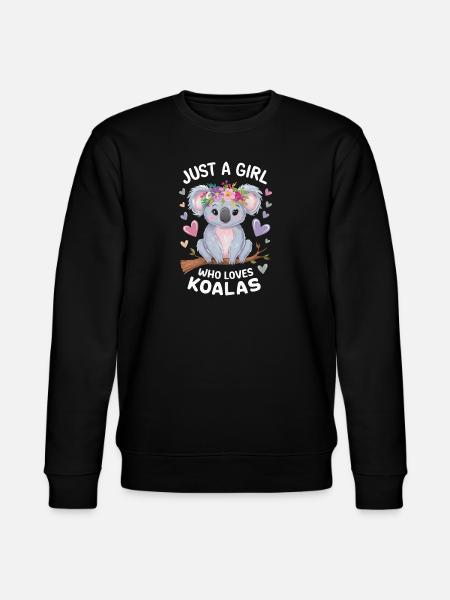 Koala Koala Koala Bear Animal - Stanley/Stella CHANGER Unisex Organic Sweatshirt - black