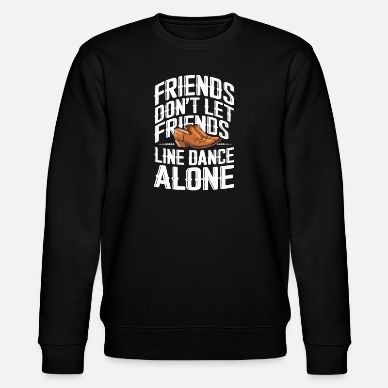 Line Dancing Dancing Dancers - Stanley/Stella CHANGER Unisex Organic Sweatshirt - black