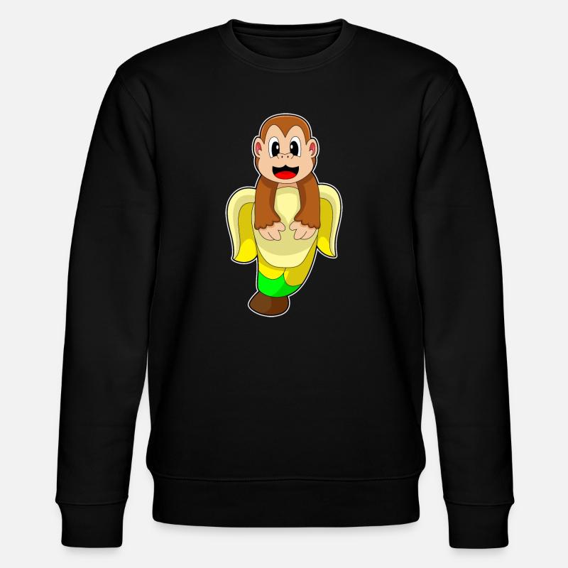 Singe Banane - Sweat bio CHANGER Stanley/Stella Unisexe - noir