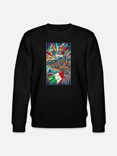 Sicily Italy travel design - Stanley/Stella CHANGER Unisex Organic Sweatshirt - black