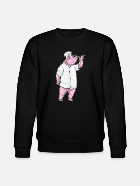 cochon cuisinier cuiller cuiller cuisson - Sweat bio CHANGER Stanley/Stella Unisexe - noir