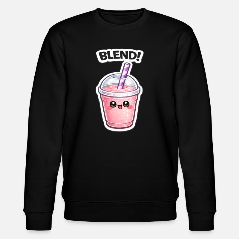 Mélange de tasses de smoothies Kawaii - Sweat bio CHANGER Stanley/Stella Unisexe - noir