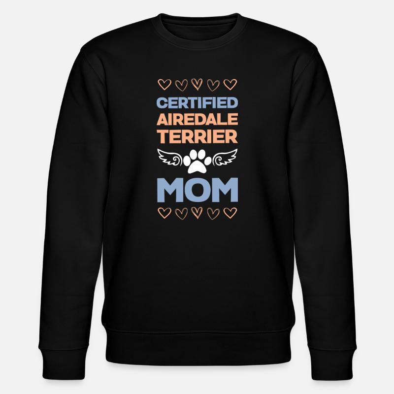 Airedale Terrier Mama - Stanley/Stella Unisex Bio-Sweatshirt CHANGER  - Schwarz