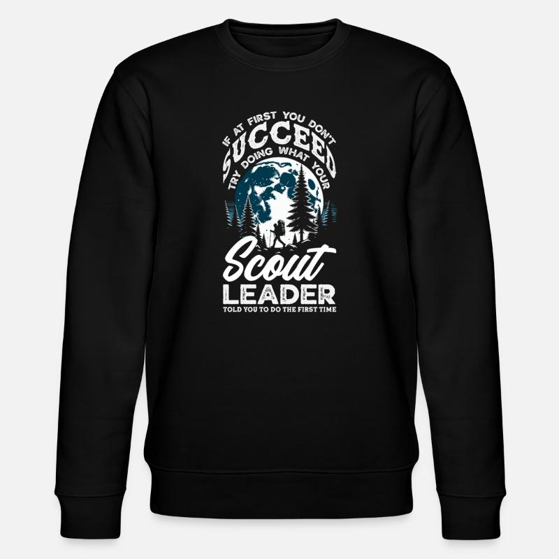 Scouting Truppführer Waldlager - Stanley/Stella Unisex Bio-Sweatshirt CHANGER  - Schwarz