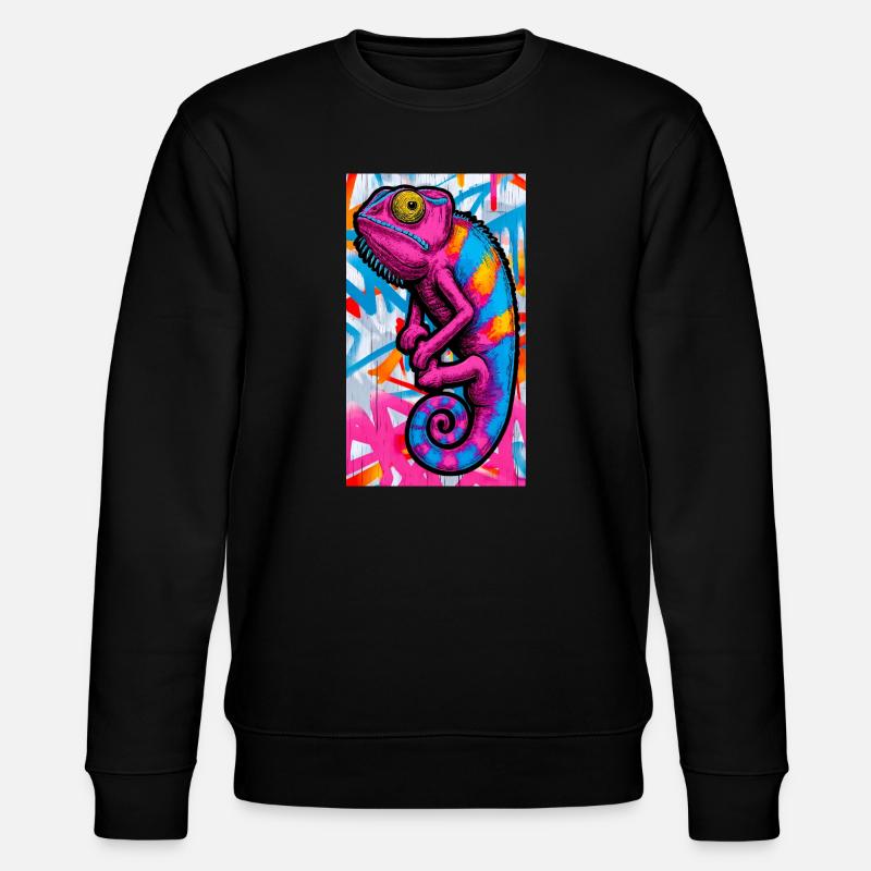 Chamäleon - Stanley/Stella Unisex Bio-Sweatshirt CHANGER  - Schwarz