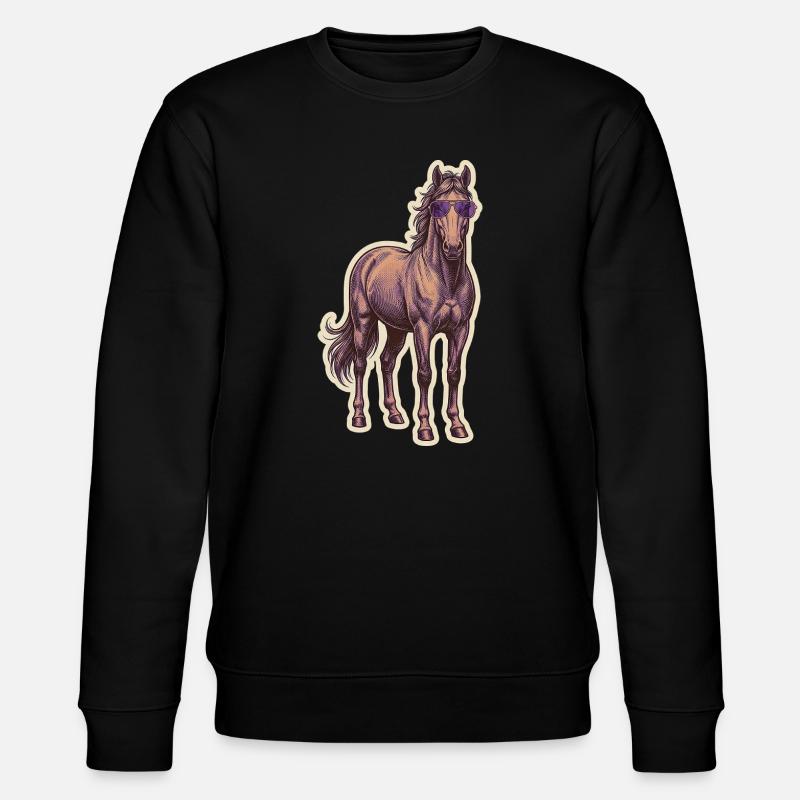 Lunettes de soleil pour chevaux - Sweat bio CHANGER Stanley/Stella Unisexe - noir