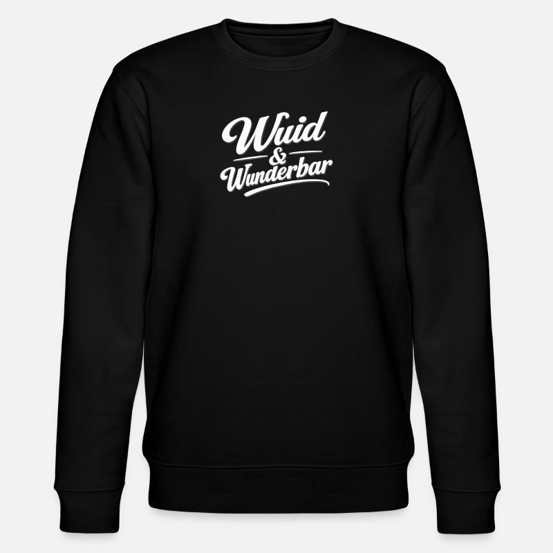 Wuid & Wunderbar - Stanley/Stella Unisex Bio-Sweatshirt CHANGER  - Schwarz