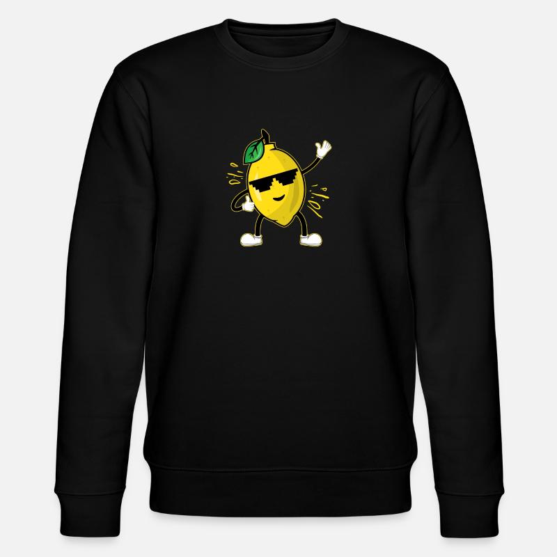 Zitrone - Stanley/Stella Unisex Bio-Sweatshirt CHANGER  - Schwarz
