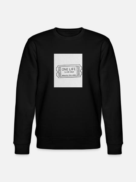 One life - Stanley/Stella Unisex Bio-Sweatshirt CHANGER  - Schwarz