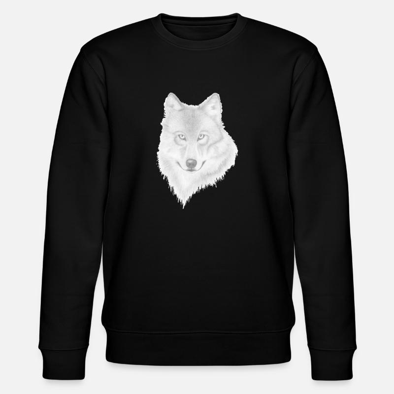Wolf - Stanley/Stella Unisex Bio-Sweatshirt CHANGER  - Schwarz
