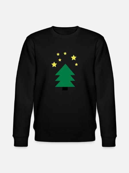 Christmas tree green - Stanley/Stella CHANGER Unisex Organic Sweatshirt - black
