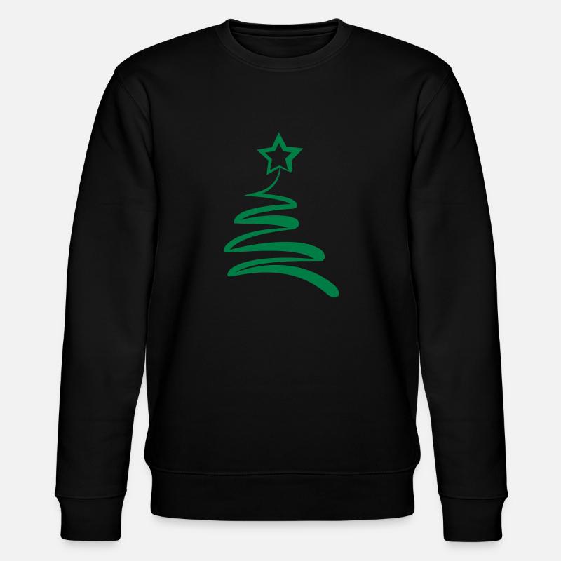 Weihnachtsbaum - Stanley/Stella Unisex Bio-Sweatshirt CHANGER  - Schwarz