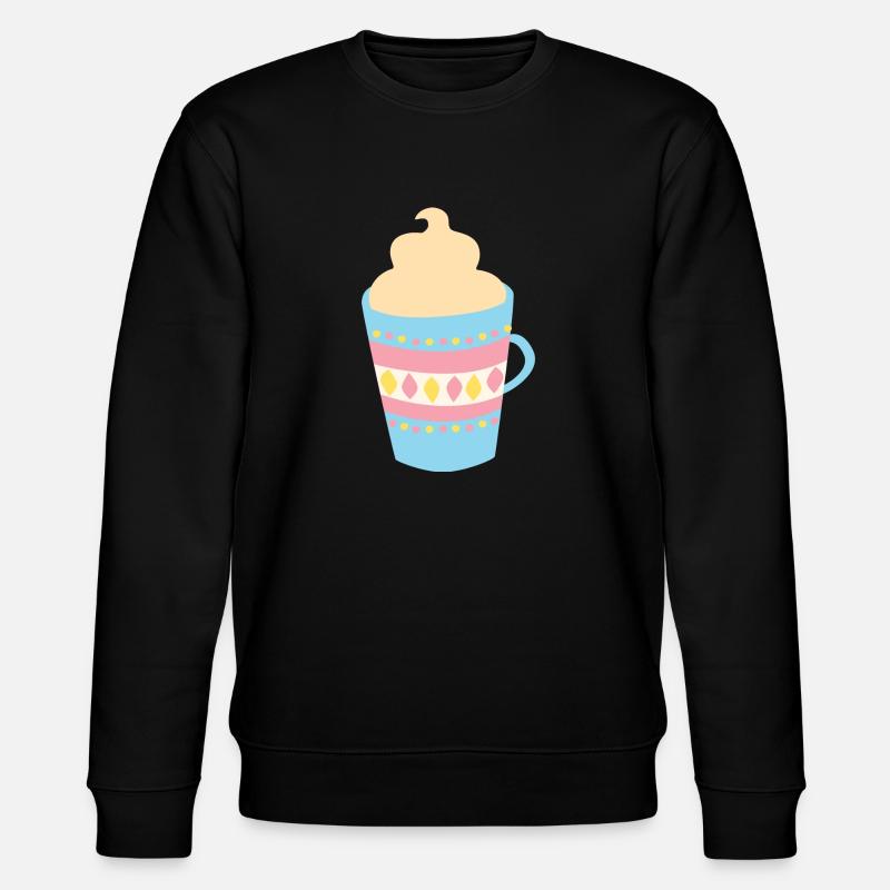 Coupe | Chocolat chaud | idée cadeau - Sweat bio CHANGER Stanley/Stella Unisexe - noir