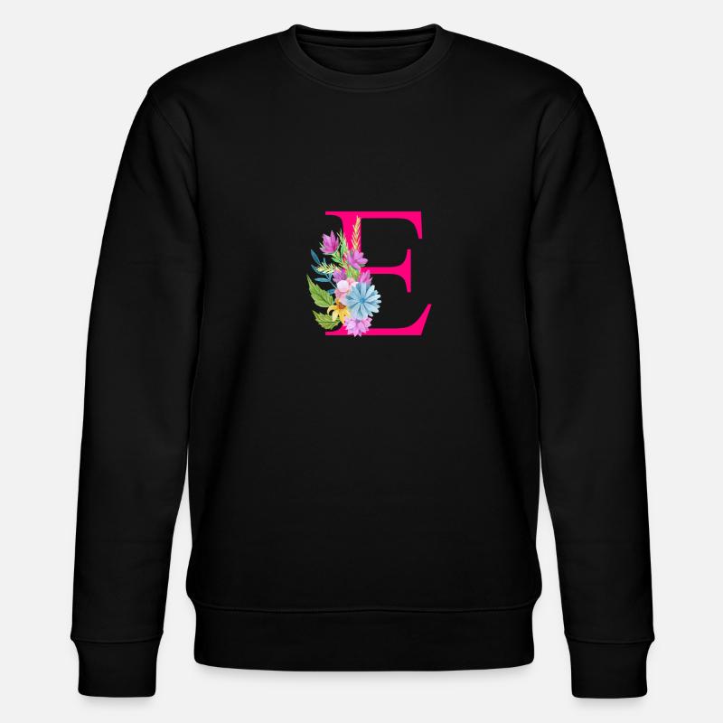 Lettre E rouge - Sweat bio CHANGER Stanley/Stella Unisexe - noir