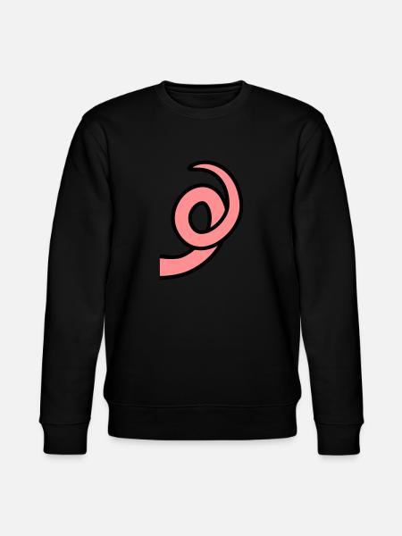 Schweinchen Ringelschwanz - Stanley/Stella Unisex Bio-Sweatshirt CHANGER - Schwarz