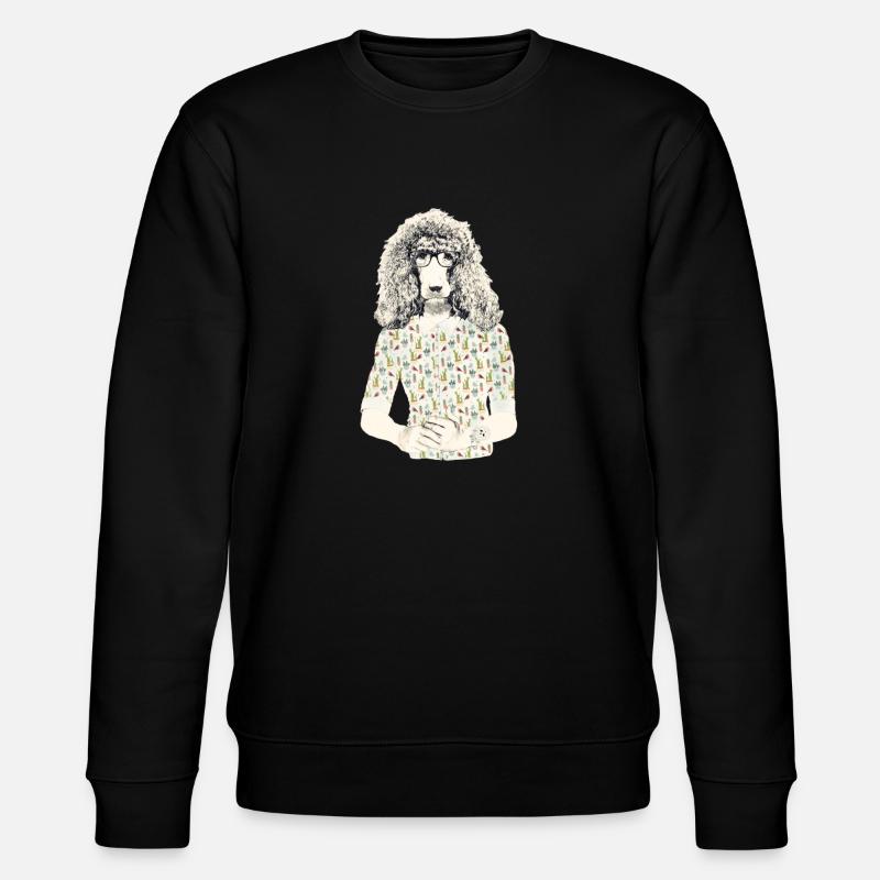 Hipster Caniche - Sweat bio CHANGER Stanley/Stella Unisexe - noir