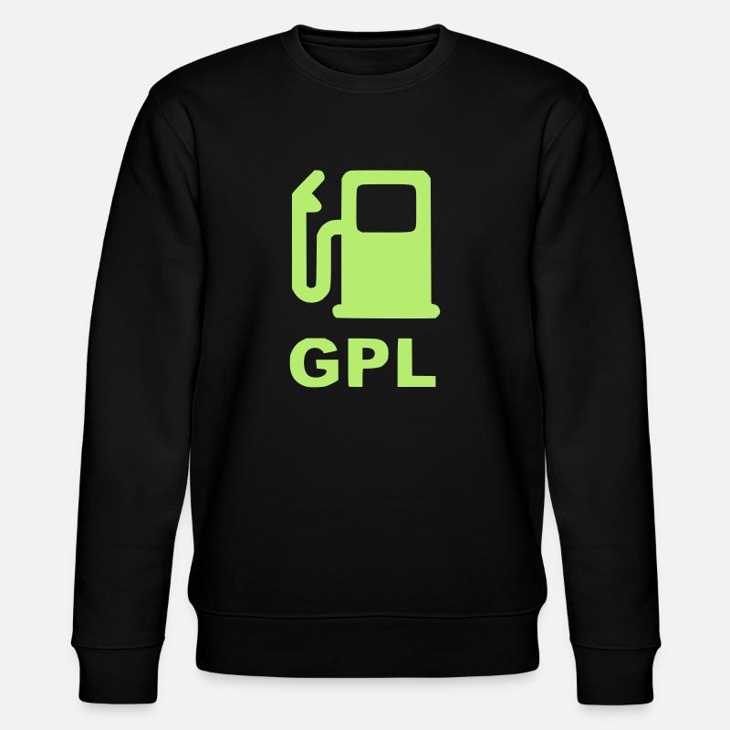 GPL links grün - Stanley/Stella Unisex Bio-Sweatshirt CHANGER  - Schwarz