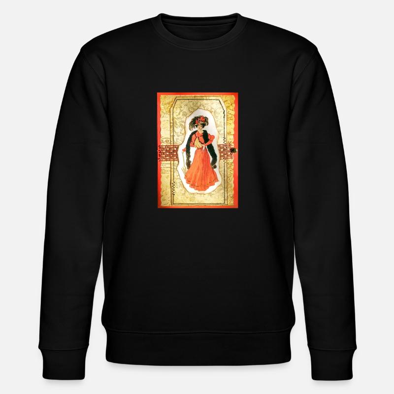 Victorian Lady Orange - Stanley/Stella Unisex Bio-Sweatshirt CHANGER  - Schwarz