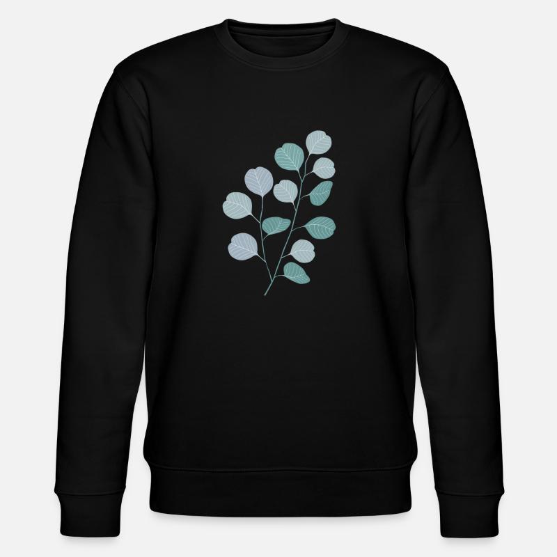 Eukalyptus Pflanze Natur Design Eucalyptus Style - Stanley/Stella Unisex Bio-Sweatshirt CHANGER - Schwarz