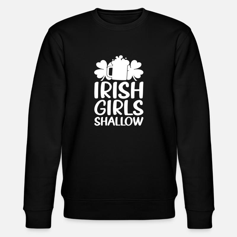 Filles irlandaises peu profondes - Sweat bio CHANGER Stanley/Stella Unisexe - noir