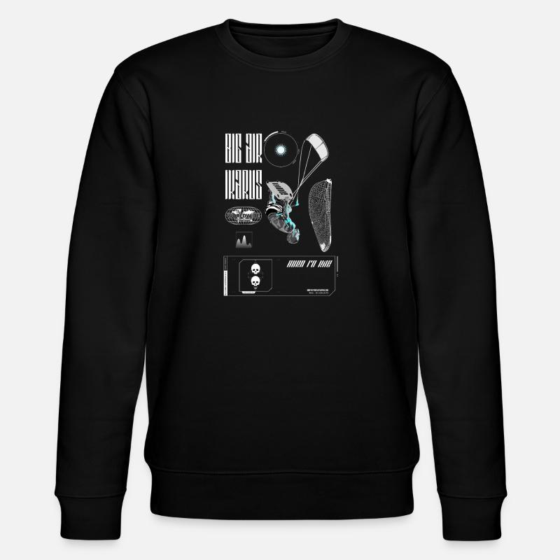 Ikarus Kitesurf - Sweat bio CHANGER Stanley/Stella Unisexe - noir