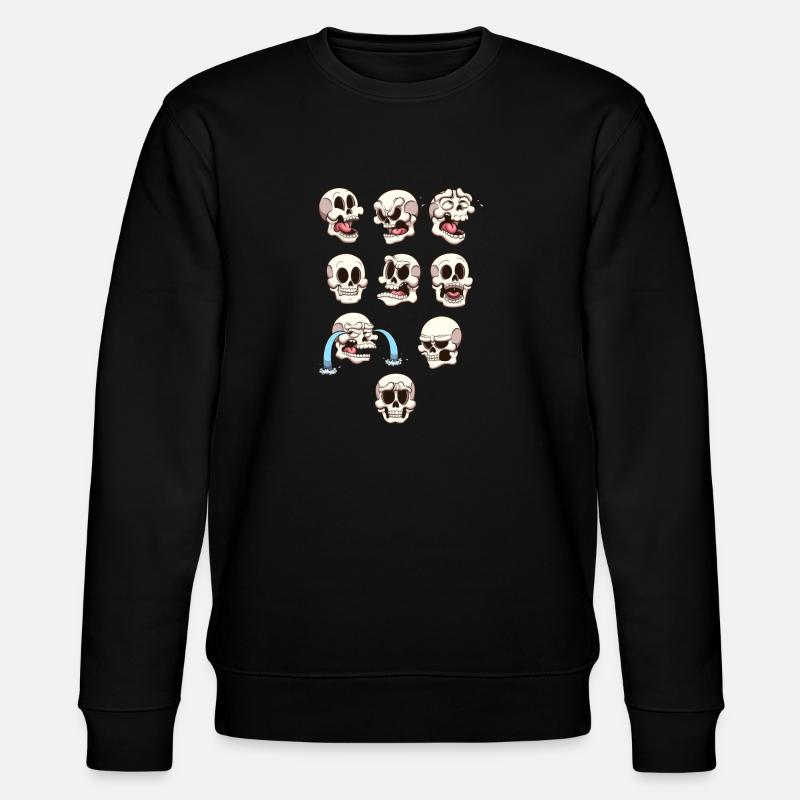Schädel - Stanley/Stella Unisex Bio-Sweatshirt CHANGER  - Schwarz