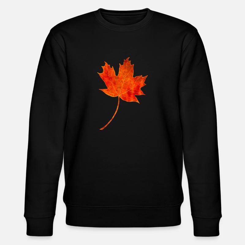 Maple leaf - Stanley/Stella CHANGER Unisex Organic Sweatshirt - black