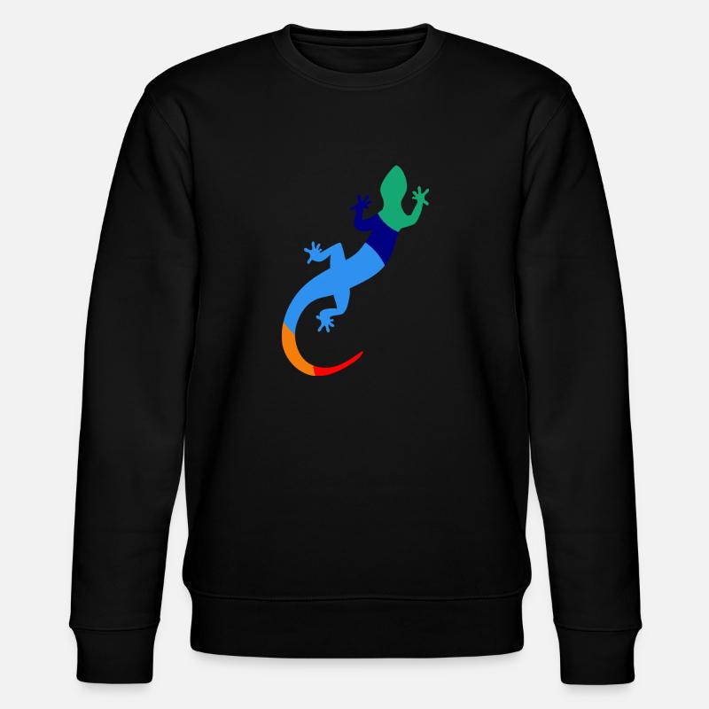 Glücklicher Gecko - Stanley/Stella Unisex Bio-Sweatshirt CHANGER - Schwarz