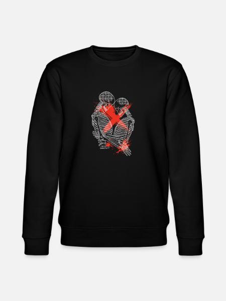 Love Never Story - Stanley/Stella Unisex Bio-Sweatshirt CHANGER  - Schwarz