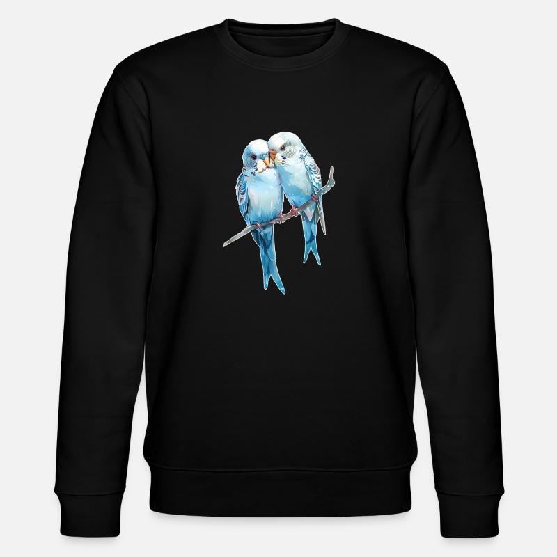 Wellensittiche - Stanley/Stella Unisex Bio-Sweatshirt CHANGER  - Schwarz