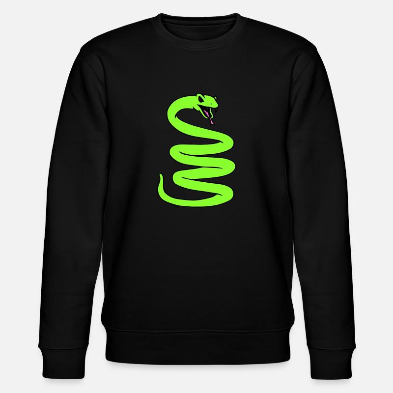 Coiled Snale - Stanley/Stella Unisex Bio-Sweatshirt CHANGER  - Schwarz