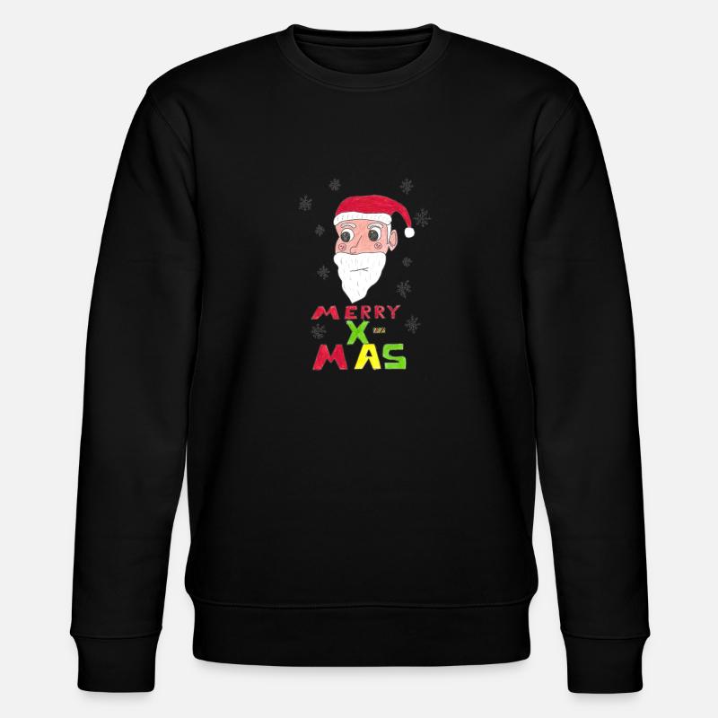 Père Noël Merry X-MAS - Sweat bio CHANGER Stanley/Stella Unisexe - noir