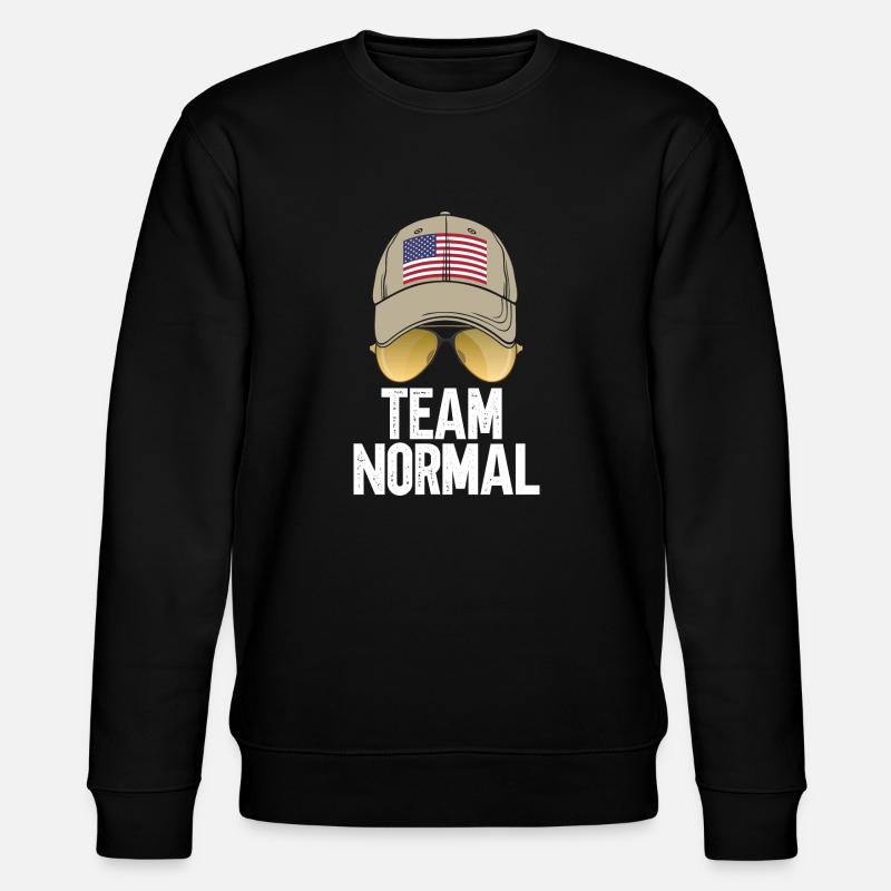 Team Normal - Stanley/Stella Unisex Bio-Sweatshirt CHANGER  - Schwarz