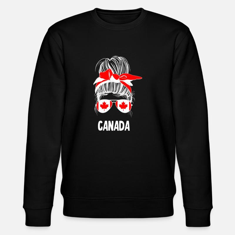 Messy Bun Canada - Stanley/Stella CHANGER Unisex Organic Sweatshirt - black
