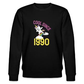 Cool depuis 1990 Dabbing chat 32ème anniversaire - Sweat bio CHANGER Stanley/Stella Unisexe - noir - Devant - Nik (191cm) & Marisol (170cm)