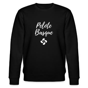 PELOTE BASQUE - Sweat bio CHANGER Stanley/Stella Unisexe - noir - Devant - Nik (191cm) & Marisol (170cm)
