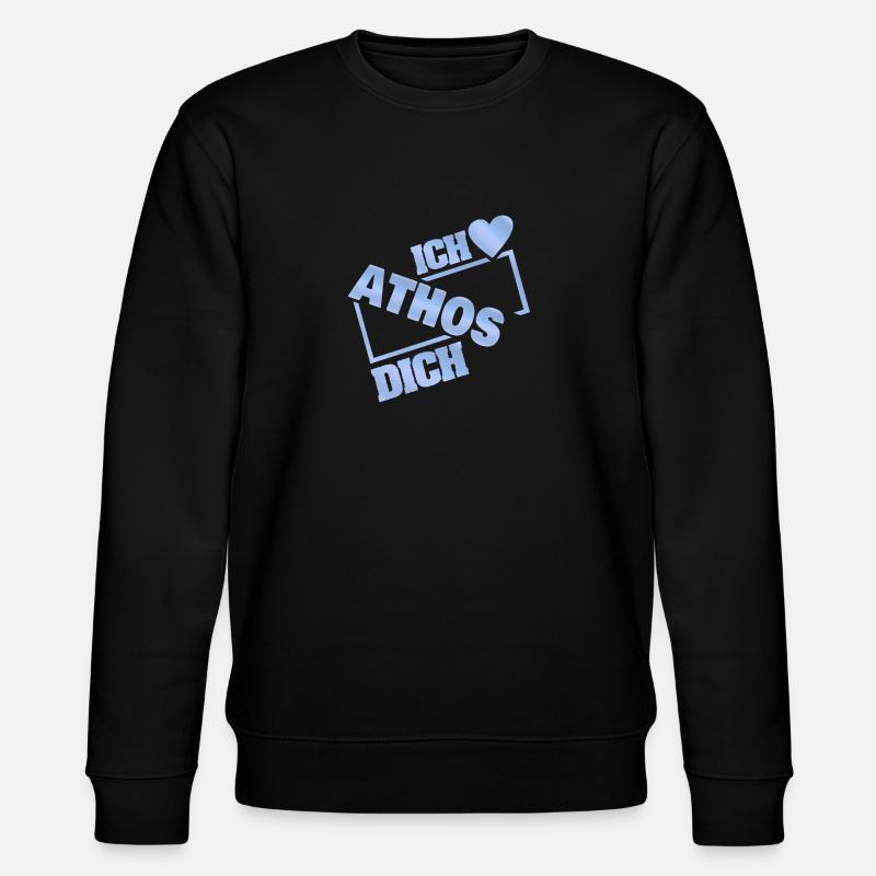 Geschenk für Athos - Stanley/Stella Unisex Bio-Sweatshirt CHANGER  - Schwarz