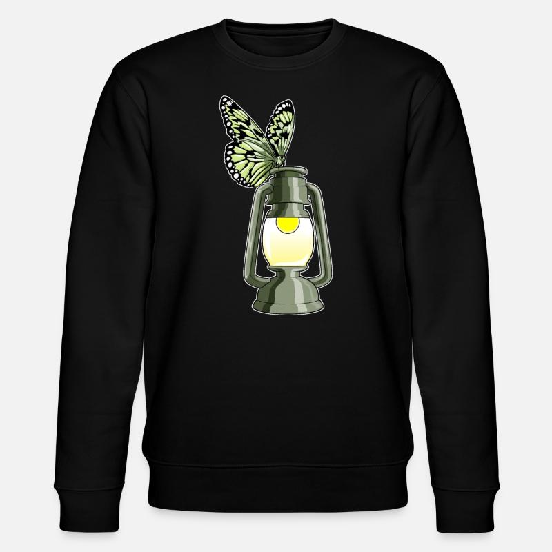 Butterfly Lantern - Stanley/Stella CHANGER Unisex Organic Sweatshirt - black