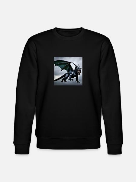 DrachenGodzilla - Stanley/Stella Unisex Bio-Sweatshirt CHANGER - Schwarz