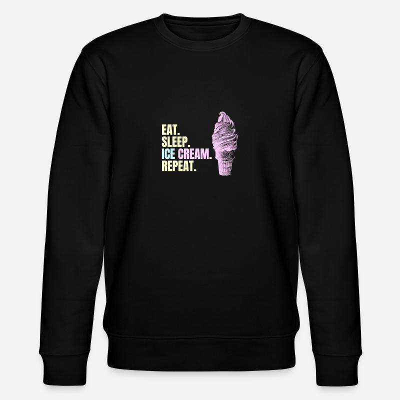 Ice Cream - Stanley/Stella Unisex Bio-Sweatshirt CHANGER  - Schwarz