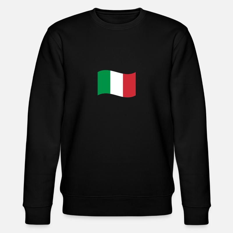 Drapeau de l'Italie / vague - Sweat bio CHANGER Stanley/Stella Unisexe - noir