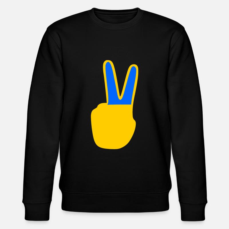 Ukraine - Stanley/Stella Unisex Bio-Sweatshirt CHANGER  - Schwarz