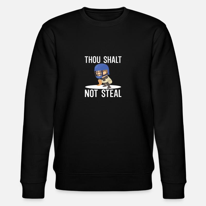 Du sollst nicht stehlen - Stanley/Stella Unisex Bio-Sweatshirt CHANGER - Schwarz