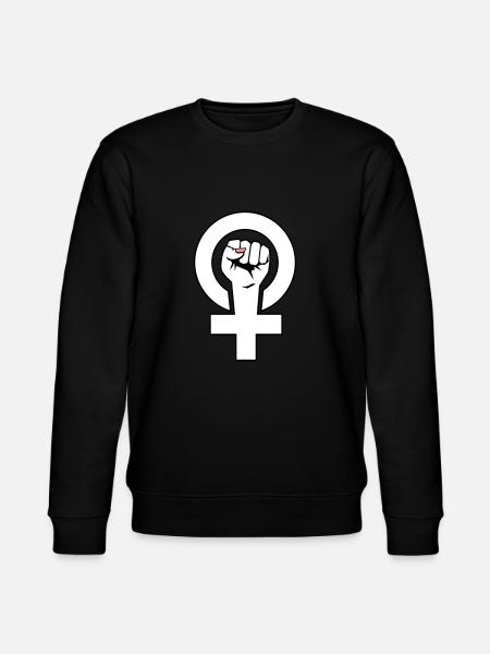 Feminist - feminist - Stanley/Stella CHANGER Unisex Organic Sweatshirt - black