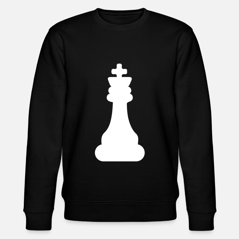 Schachfigur König - Stanley/Stella Unisex Bio-Sweatshirt CHANGER  - Schwarz