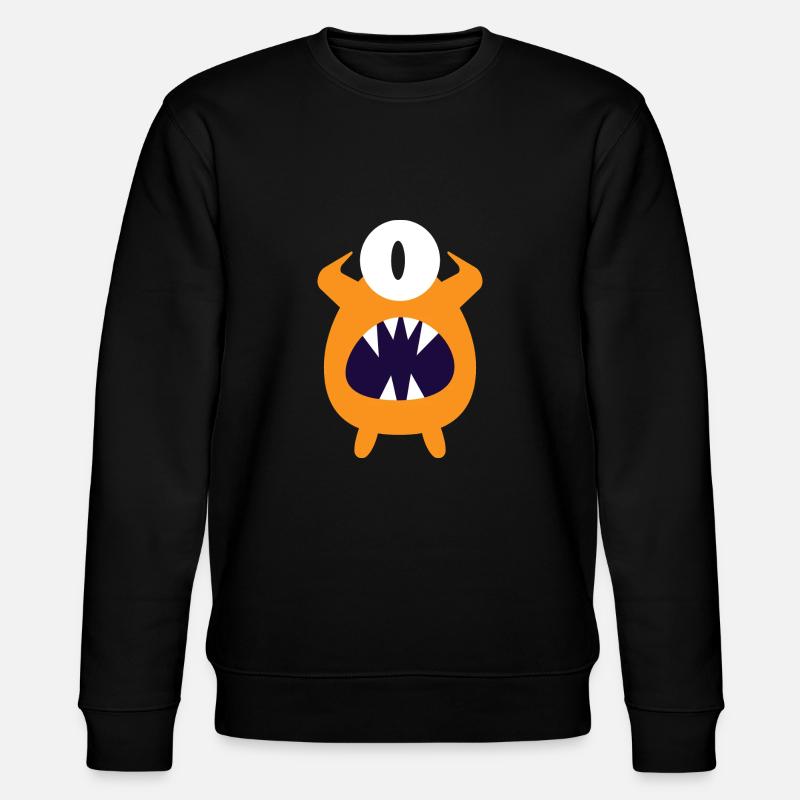 Monstre hurlant jaune - Sweat bio CHANGER Stanley/Stella Unisexe - noir