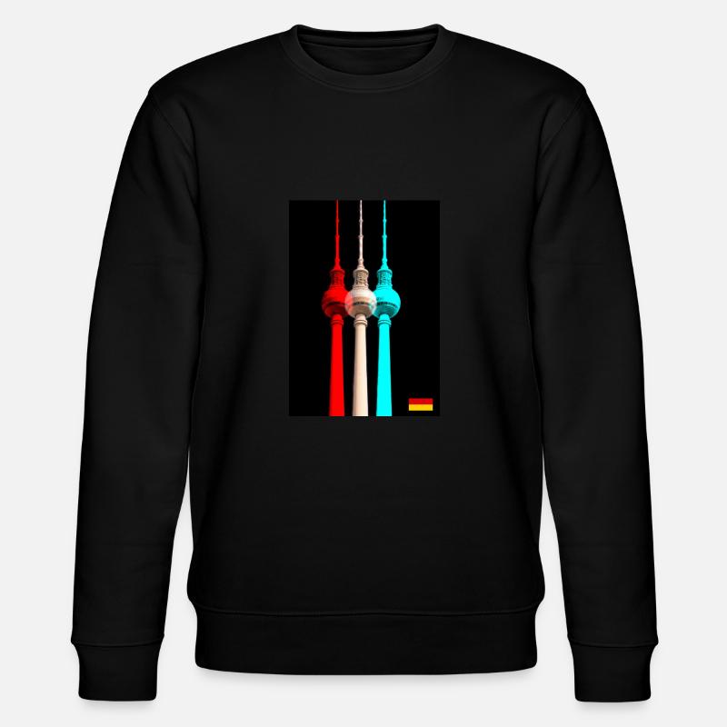 Berlin TV Tower - Stanley/Stella CHANGER Unisex Organic Sweatshirt - black