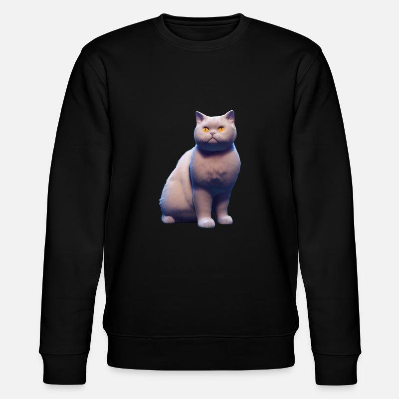 Britisch Kurzhaar Katze - Britisch Kurzhaar - Stanley/Stella Unisex Bio-Sweatshirt CHANGER  - Schwarz
